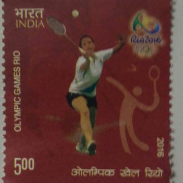 Games of the XXXI Olympiad-Rio - Badminton (Hinged/Gum washed stamp)