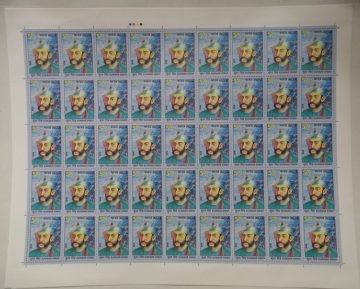 Kunwar singh Rs.5- MNH (Stamp Full Sheets - 45 stamps)