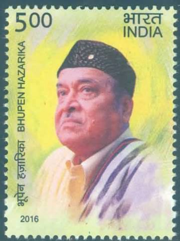 Legendary Singers of India - Hazarika Personality, Cinema, Singer, Actor Rs. 5 - MNH Stamp