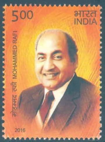 Legendary Singers of India - Rafi Personality, Cinema, Singer, Actor, Padma Bhushan Rs. 5 - MNH Stamp