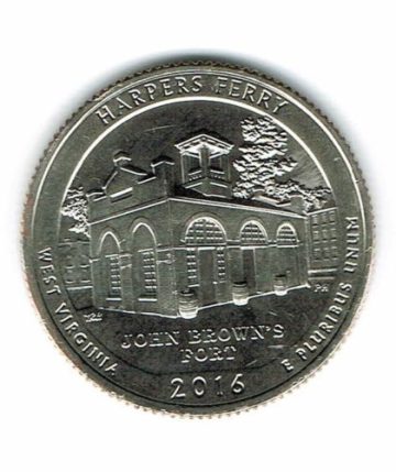 2016 - Brilliant Uncirculated Harpers Ferry National Park Quarter Coin