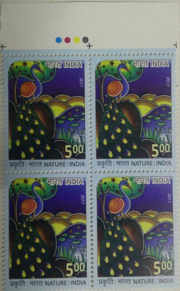 Peacock(Block of 4 TL Stamp)