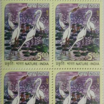 Storks(Block of 4 TL Stamp)