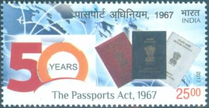 50 years of the passport Act - MNH | Indian Postage Stamps | Indian Coins | Old Indian Currency | Rare Indian Coins | Numismatic Collection India