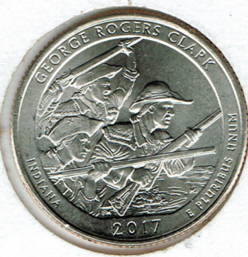 2017 - Brilliant Uncirculated George Rogers Clark National Park Quarter Coin