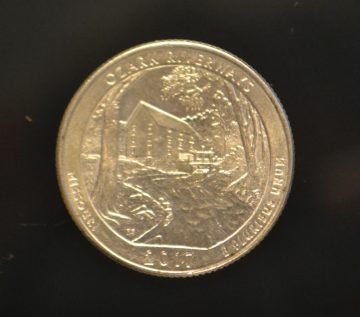 2017 - Brilliant Uncirculated OZARK RIVERWAYS National Park Quarter Coin