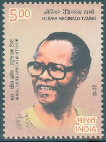 India south Africa. Oliver Reginald Tambo. Rs.5 - MNH