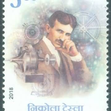 70 years of Diplomatic relations Between India & Serbia, Nikola Tesla - MNH Stamp
