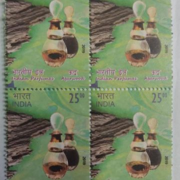 Indian Perfumes: Agarwood (Block of 4) Rs 25