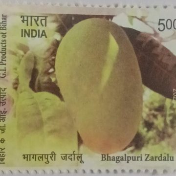 G.I. Products of Bihar-Bhagalpuri Zardalu Rs.5 MNH stamp