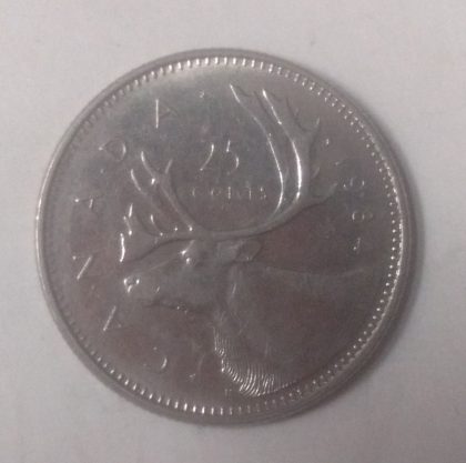 25 Cents Canada 1984 Elizabeth II D.G. Regina | Indian Postage Stamps | Indian Coins | Old Indian Currency | Rare Indian Coins | Numismatic Collection India
