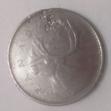 25 Cents Canada 1986 Elizabeth II D.G. Regina