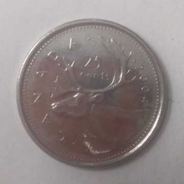 25 Cents Canada 2004 Elizabeth II D.G. Regina (unc)