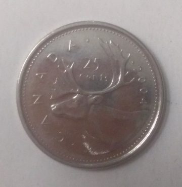 25 Cents Canada 2004 Elizabeth II D.G. Regina (unc)