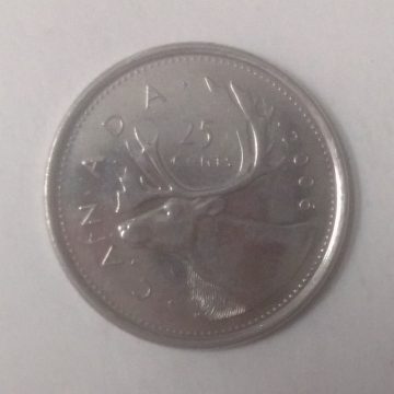 25 Cents Canada 2006 Elizabeth II D.G. Regina (unc)