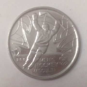 25 Cents Canada 2009 Men's Hockey Masculine Elizabeth II  (unc)