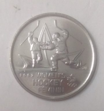 25 Cents Canada 2009 Women's Hockey Feminine Elizabeth II  (unc)
