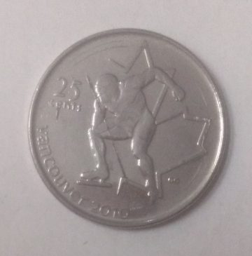 25 Cents Canada 2010 Vancouver Elizabeth II (unc)