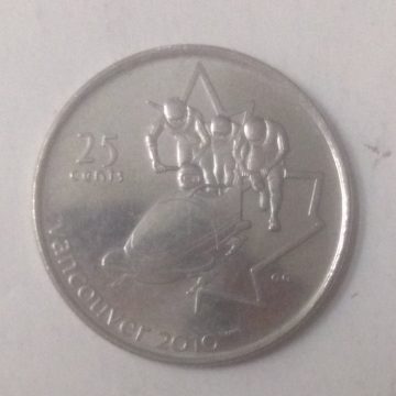 25 Cents Canada 2010 Vancouver Elizabeth II (unc) (4)