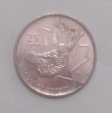 25 Cents Canada 2010 Vancouver Elizabeth II (used)