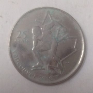 25 Cents Canada 2010 Vancouver Elizabeth II  (used)