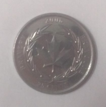 25 Cents Canada  Bravery 2006 Bravoure Elizabeth II D.G. Regina (unc) | Indian Postage Stamps | Indian Coins | Old Indian Currency | Rare Indian Coins | Numismatic Collection India
