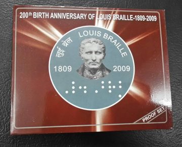 2009 200th Birth Anniversary of Louis Braille Rs 2 Proof