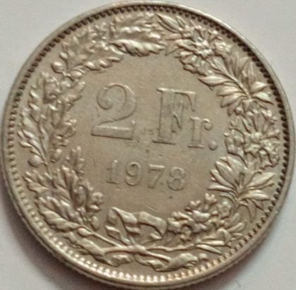 2 Franc 1978 Liberte Egalite Fraternite(used) | Indian Postage Stamps | Indian Coins | Old Indian Currency | Rare Indian Coins | Numismatic Collection India