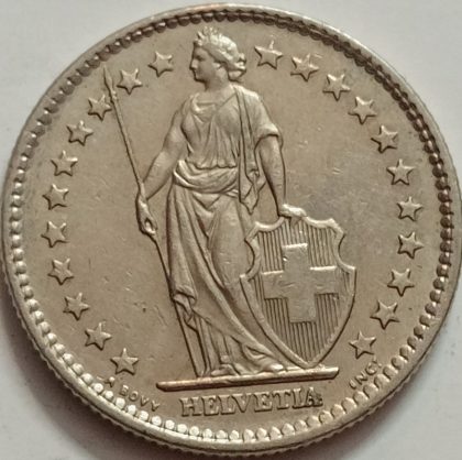 2 Franc 1978 Liberte Egalite Fraternite(used) | Indian Postage Stamps | Indian Coins | Old Indian Currency | Rare Indian Coins | Numismatic Collection India - Image 2