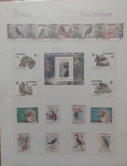 Thematic Birds Stamps of PHILIPINES 1 Minature sheet-17stamps 8 Used 9 Mint (WWF) | Indian Postage Stamps | Indian Coins | Old Indian Currency | Rare Indian Coins | Numismatic Collection India