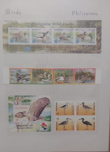 Thematic Birds Stamps of PHILIPINES 2 Minature sheets/ 8 stamps Mint