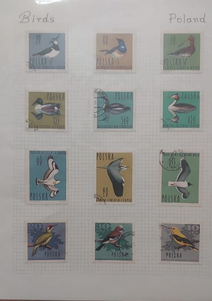 Thematic Birds Stamps of POLAND 12 stamps Used | Indian Postage Stamps | Indian Coins | Old Indian Currency | Rare Indian Coins | Numismatic Collection India