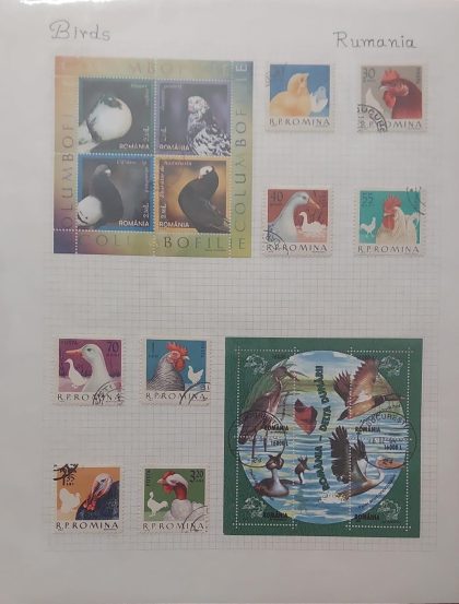 Thematic Birds Stamps of ROMANIA 2 Minature sheet Used /8 Used Stamps Mint | Indian Postage Stamps | Indian Coins | Old Indian Currency | Rare Indian Coins | Numismatic Collection India