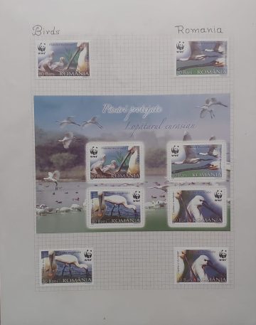 Thematic Birds Stamps of ROMANIA (WWF) 1 Minature sheet Mint/4  Stamps Mint