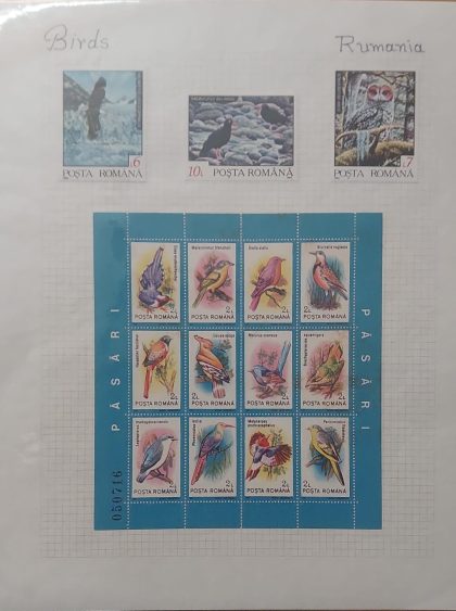 Thematic Birds Stamps of ROMANIA 1 Minature sheet / 3 Stamps Mint | Indian Postage Stamps | Indian Coins | Old Indian Currency | Rare Indian Coins | Numismatic Collection India