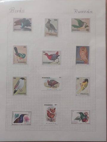 Thematic Birds Stamps of RWANDA 12 Stamps Mint