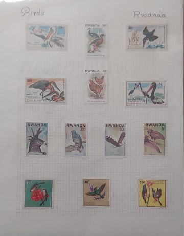 Thematic Birds Stamps of RWANDA 13 Stamps Mint