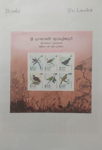 Thematic Birds Stamps of SRILANKA 1 Minature sheet