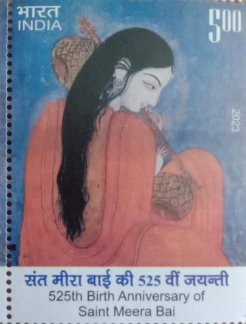 525th Birth Anniversary OF Saint Meera Bai Rs.5-MNH stamp