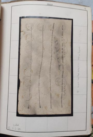 Indian 1852 Used White SCINDE Dawk Sg S1 ?2500 Rare Genuine Imitation & Collector's Pride Tele beach, to Hold This in Their Collection. (32 STAMPS)