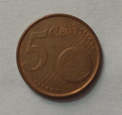 5 Cent EURO 1999_(used) | Indian Postage Stamps | Indian Coins | Old Indian Currency | Rare Indian Coins | Numismatic Collection India