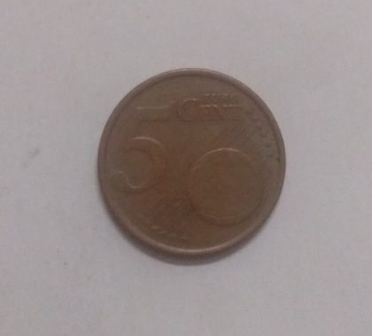 5 Cent EURO  2001_(used) | Indian Postage Stamps | Indian Coins | Old Indian Currency | Rare Indian Coins | Numismatic Collection India