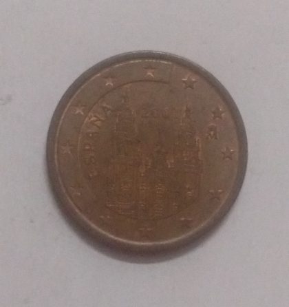 5 Cent EURO  2001_ESPANA (used) | Indian Postage Stamps | Indian Coins | Old Indian Currency | Rare Indian Coins | Numismatic Collection India - Image 2