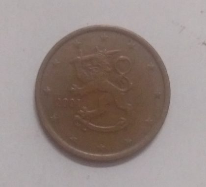 5 Cent EURO  2001_(used) | Indian Postage Stamps | Indian Coins | Old Indian Currency | Rare Indian Coins | Numismatic Collection India - Image 2