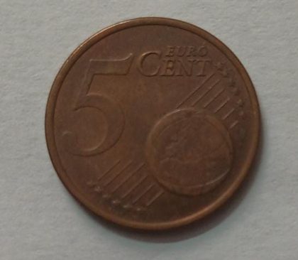 5 Cent EURO  2012_(used) | Indian Postage Stamps | Indian Coins | Old Indian Currency | Rare Indian Coins | Numismatic Collection India