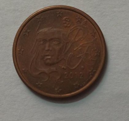 5 Cent EURO  2012_(used) | Indian Postage Stamps | Indian Coins | Old Indian Currency | Rare Indian Coins | Numismatic Collection India - Image 2