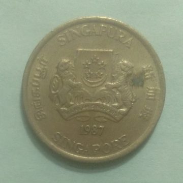 5 Cents 1987 Majulah Singapora/ Singapore (used)