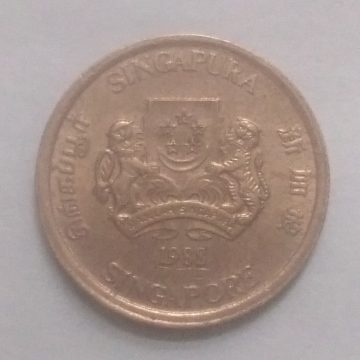 5 Cents 1988 Majulah Singapora/ Singapore (used)