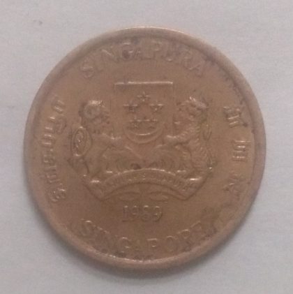 5 Cents 1989 Majulah Singapora/ Singapore (used) | Indian Postage Stamps | Indian Coins | Old Indian Currency | Rare Indian Coins | Numismatic Collection India