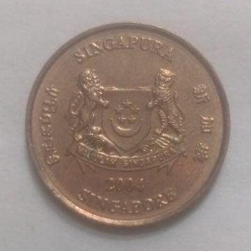 5 Cents 2004 Majulah Singapora/ Singapore (used)